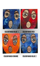 Load image into Gallery viewer, Leinwände &quot;Colour Masks&quot; 60x70cm
